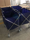 AG-SS023 Với treo túi y tế linen giỏ hàng di động bệnh viện quần áo xe đẩy