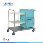 AG-SS018 Linen phòng bệnh nhân làm sạch di chuyển bệnh viện mặc quần áo xe đẩy