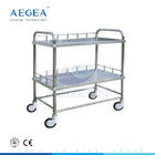AG-SS020 hoạt động giỏ hàng đa chức năng thuốc thép không gỉ bệnh viện giỏ hàng xe đẩy y tế