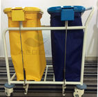 AG-SS019B di chuyển thép không gỉ linen phòng bệnh nhân làm sạch giỏ hàng bệnh viện giặt xe đẩy