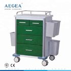 AG-GS002 bệnh viện đa chức năng màu xanh đậm được sử dụng xe đẩy xe đẩy y tế để bán