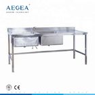 AG-WAS003 nhà bếp hoặc bệnh viện sử dụng bồn rửa góc bằng thép không gỉ