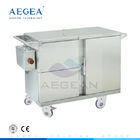 AG-SS035B CE ISO di động bằng thép không gỉ bệnh viện thực phẩm xe đẩy