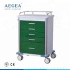 AG-GS001 màu xanh đậm loạt điện lớp phủ thép 5 ngăn kéo y học lưu trữ bệnh viện xe đẩy