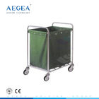 AG-SS013 thương mại thiết bị giặt thép không gỉ xe đẩy với túi bụi có thể giặt được