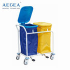 AG-SS019B bàn đạp chân sang trọng kiểm soát túi đôi bệnh viện mặc quần áo sạch lanh xe đẩy