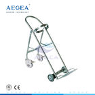 AG-SS066 CE ISO được phê duyệt bệnh viện thép không gỉ gas oxy xi lanh xe đẩy