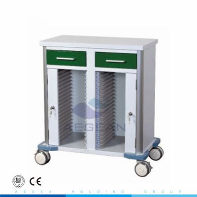 AG-GS010 tập tin bệnh viện thép không gỉ hồ sơ y tế xe đẩy